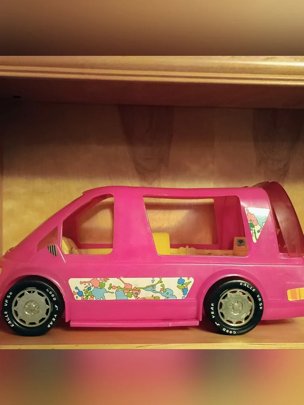 Vintage Barbie Mini Camper Van / | Retro Pink Camper |
